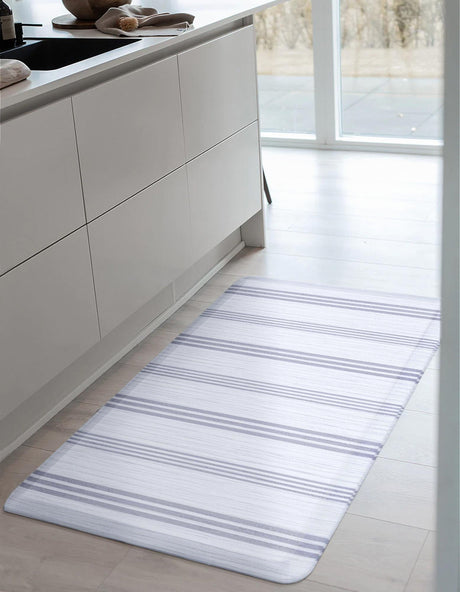 Anti-Fatigue White 2' x 3' Comfort Standing Mat  for Kitchen, Bath, Laundry Room, Office Colorful PVC Durable Non-Slip Water Resistant Spill Proof Rug Thick Rubber for Sale at Rug Engine