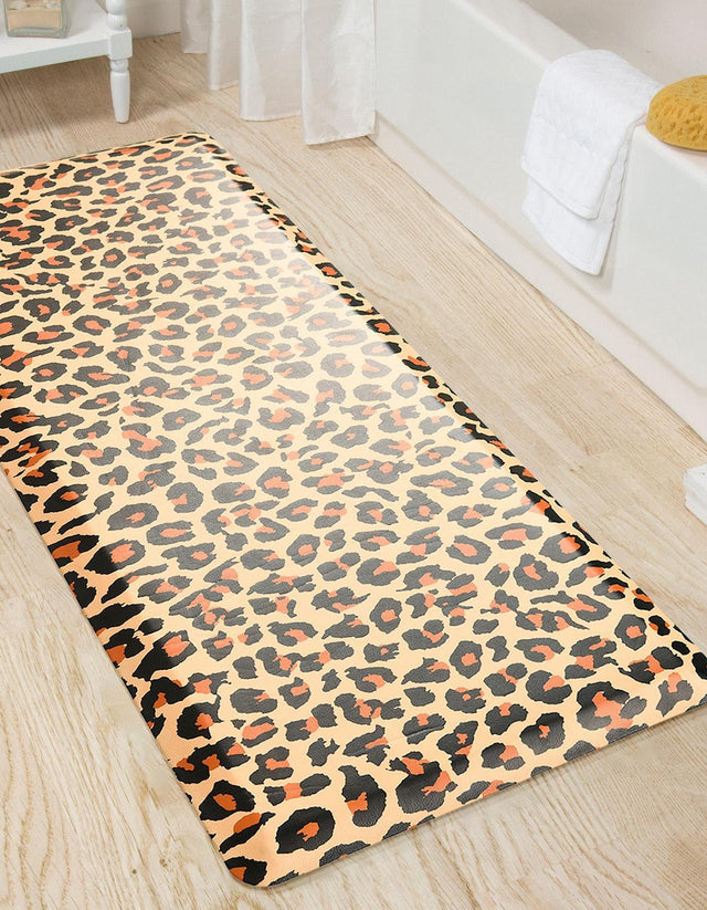 Beige Brown 2' x 5' Comfort Mat Rectangle Rug