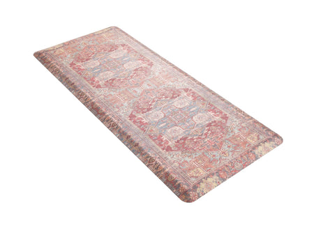 Anti-Fatigue Antique Red 2' x 5' Comfort Standing Mat  for Kitchen, Bath, Laundry Room, Office Colorful PVC Durable Non-Slip Water Resistant Spill Proof Rug Thick Rubber for Sale at Rug Engine
