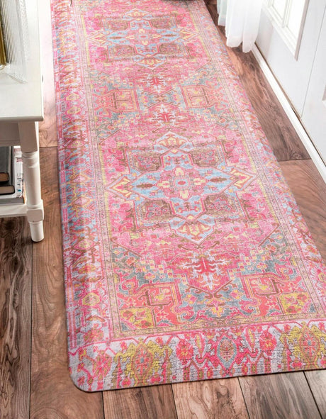 Anti-Fatigue Pink 2' x 3' Comfort Standing Mat  for Kitchen, Bath, Laundry Room, Office Colorful PVC Durable Non-Slip Water Resistant Spill Proof Rug Thick Rubber for Sale at Rug Engine