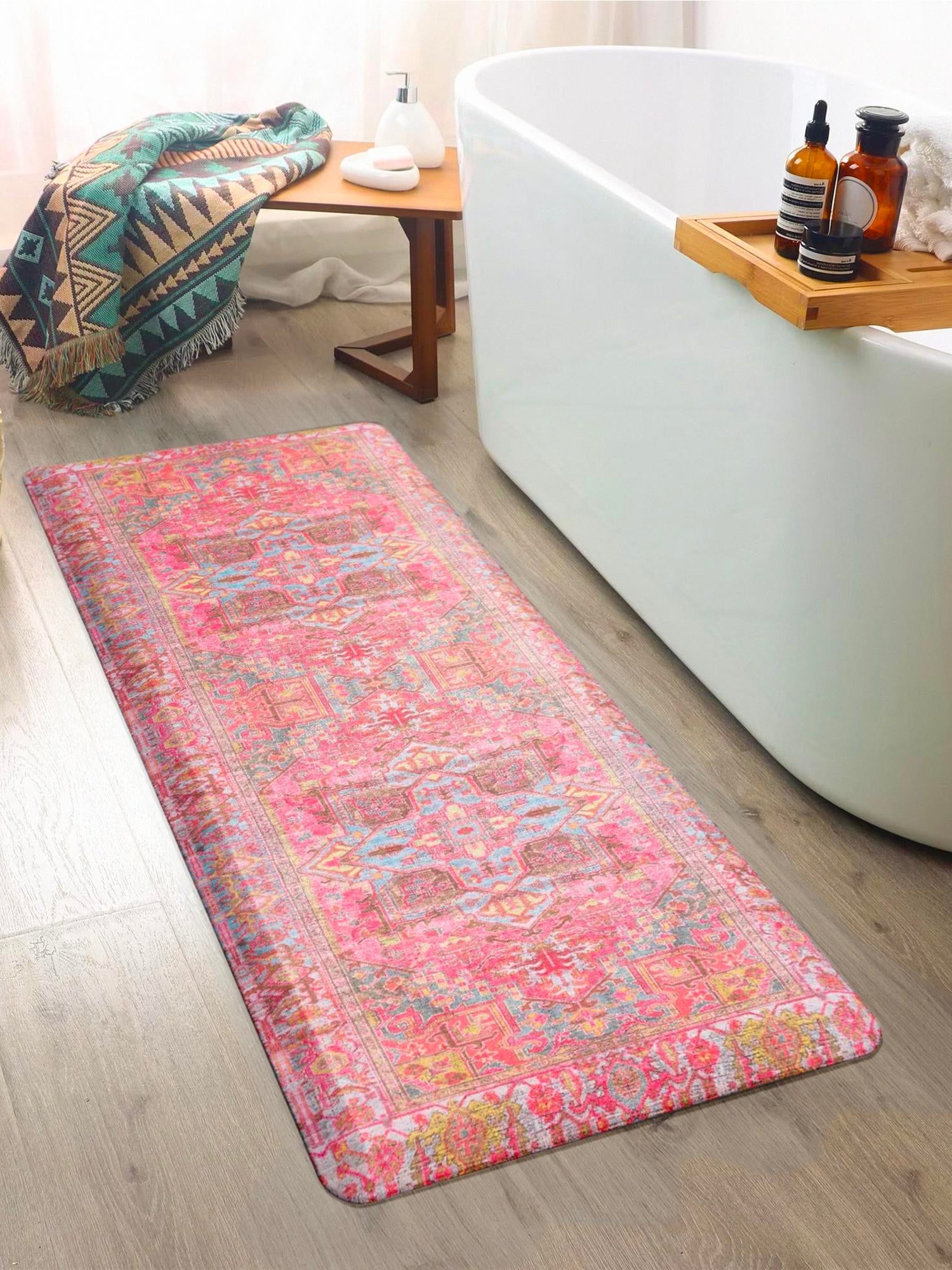Anti-Fatigue Pink 2' x 3' Comfort Standing Mat  for Kitchen, Bath, Laundry Room, Office Colorful PVC Durable Non-Slip Water Resistant Spill Proof Rug Thick Rubber for Sale at Rug Engine