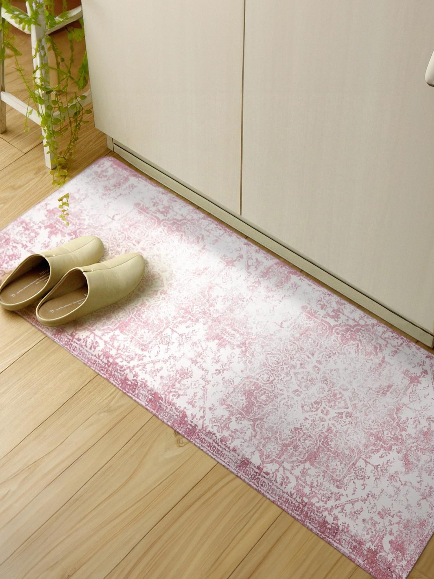 Anti-Fatigue Rose Pink 2' x 3' Comfort Standing Mat  for Kitchen, Bath, Laundry Room, Office Colorful PVC Durable Non-Slip Water Resistant Spill Proof Rug Thick Rubber for Sale at Rug Engine