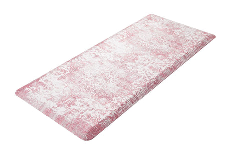Anti-Fatigue Rose Pink 2' x 5' Comfort Standing Mat  for Kitchen, Bath, Laundry Room, Office Colorful PVC Durable Non-Slip Water Resistant Spill Proof Rug Thick Rubber for Sale at Rug Engine