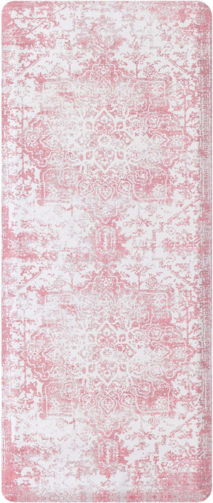 Anti-Fatigue Rose Pink 2' x 5' Comfort Standing Mat  for Kitchen, Bath, Laundry Room, Office Colorful PVC Durable Non-Slip Water Resistant Spill Proof Rug Thick Rubber for Sale at Rug Engine