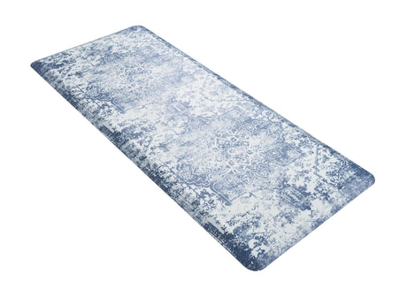 Anti-Fatigue Blue 2' x 5' Comfort Standing Mat  for Kitchen, Bath, Laundry Room, Office Colorful PVC Durable Non-Slip Water Resistant Spill Proof Rug Thick Rubber for Sale at Rug Engine