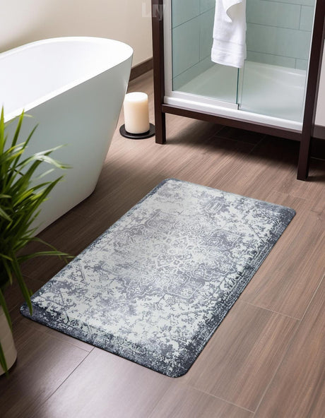 Gray 2' x 3' Comfort Mat Rectangle Rug