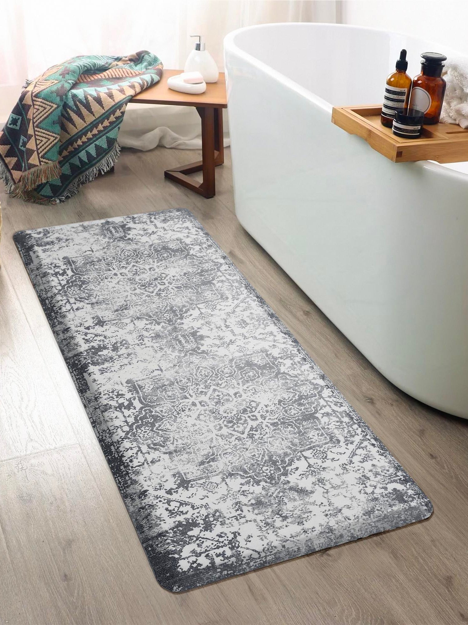 Anti-Fatigue Gray 2' x 3' Comfort Standing Mat  for Kitchen, Bath, Laundry Room, Office Colorful PVC Durable Non-Slip Water Resistant Spill Proof Rug Thick Rubber for Sale at Rug Engine