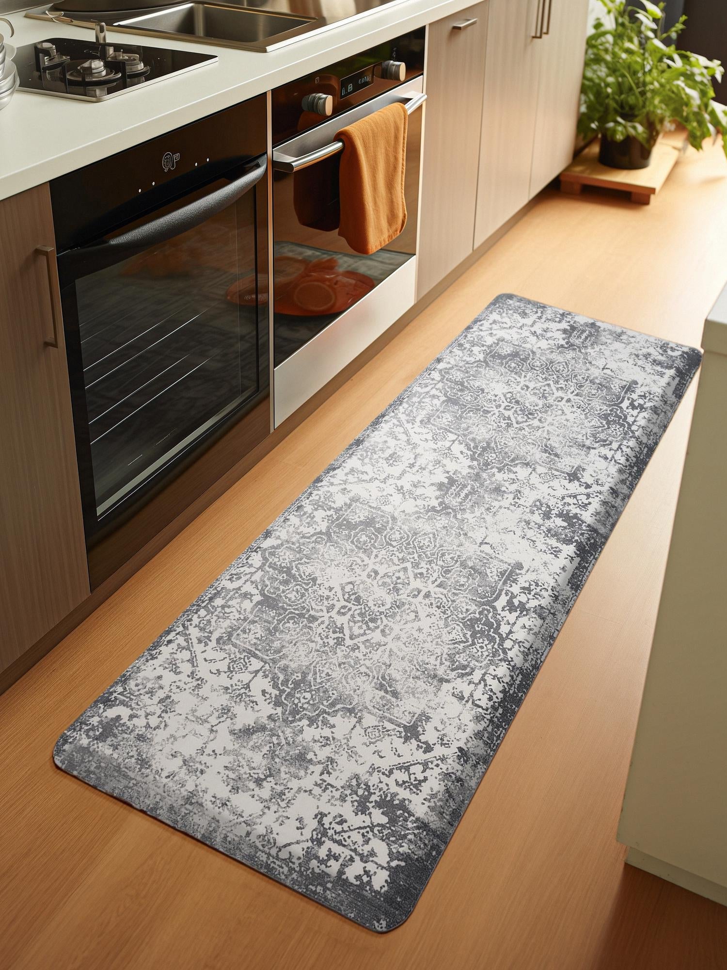 Anti-Fatigue Gray 2' x 3' Comfort Standing Mat  for Kitchen, Bath, Laundry Room, Office Colorful PVC Durable Non-Slip Water Resistant Spill Proof Rug Thick Rubber for Sale at Rug Engine