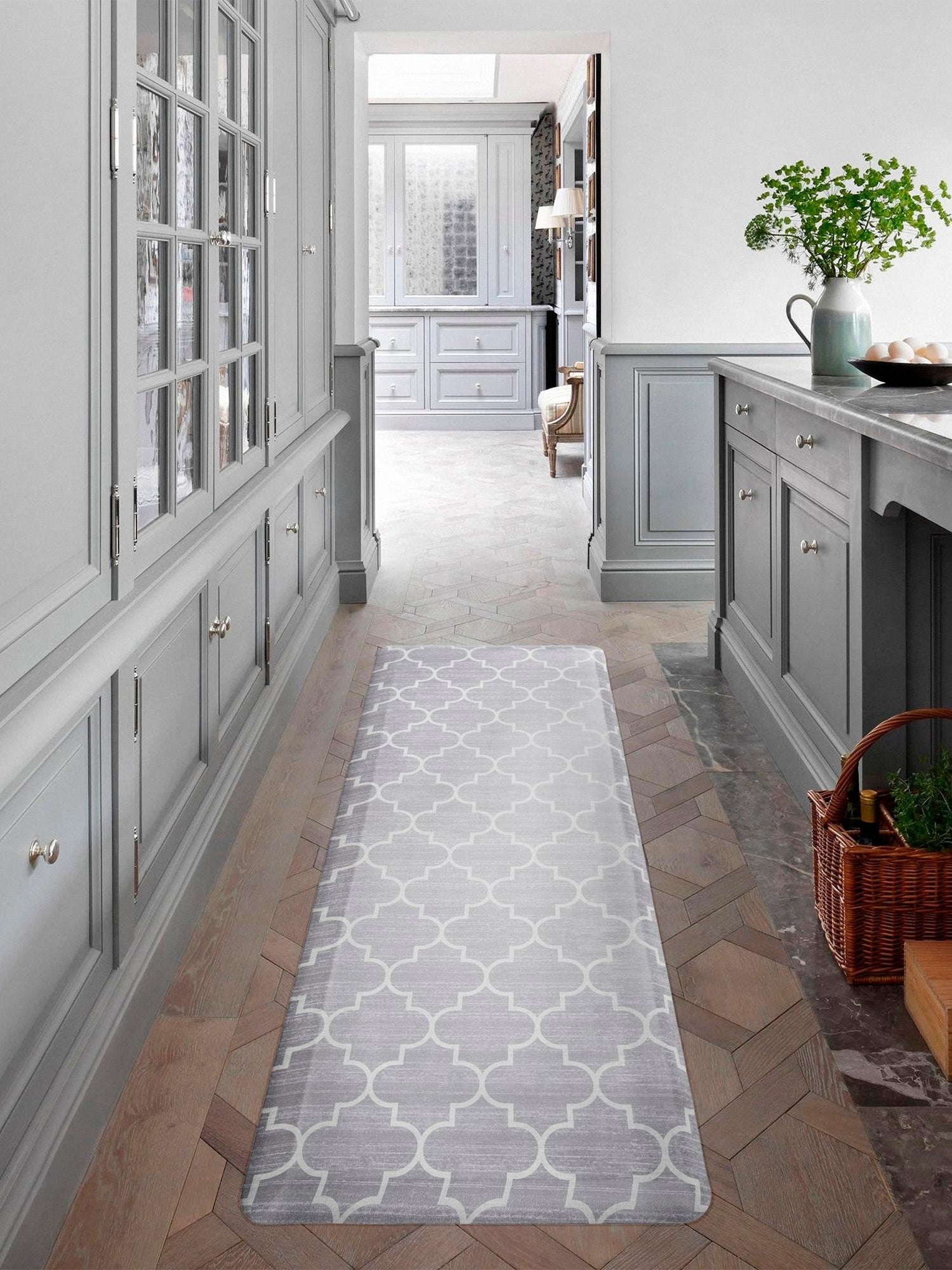 Anti-Fatigue Gray 2' x 3' Comfort Standing Mat  for Kitchen, Bath, Laundry Room, Office Colorful PVC Durable Non-Slip Water Resistant Spill Proof Rug Thick Rubber for Sale at Rug Engine
