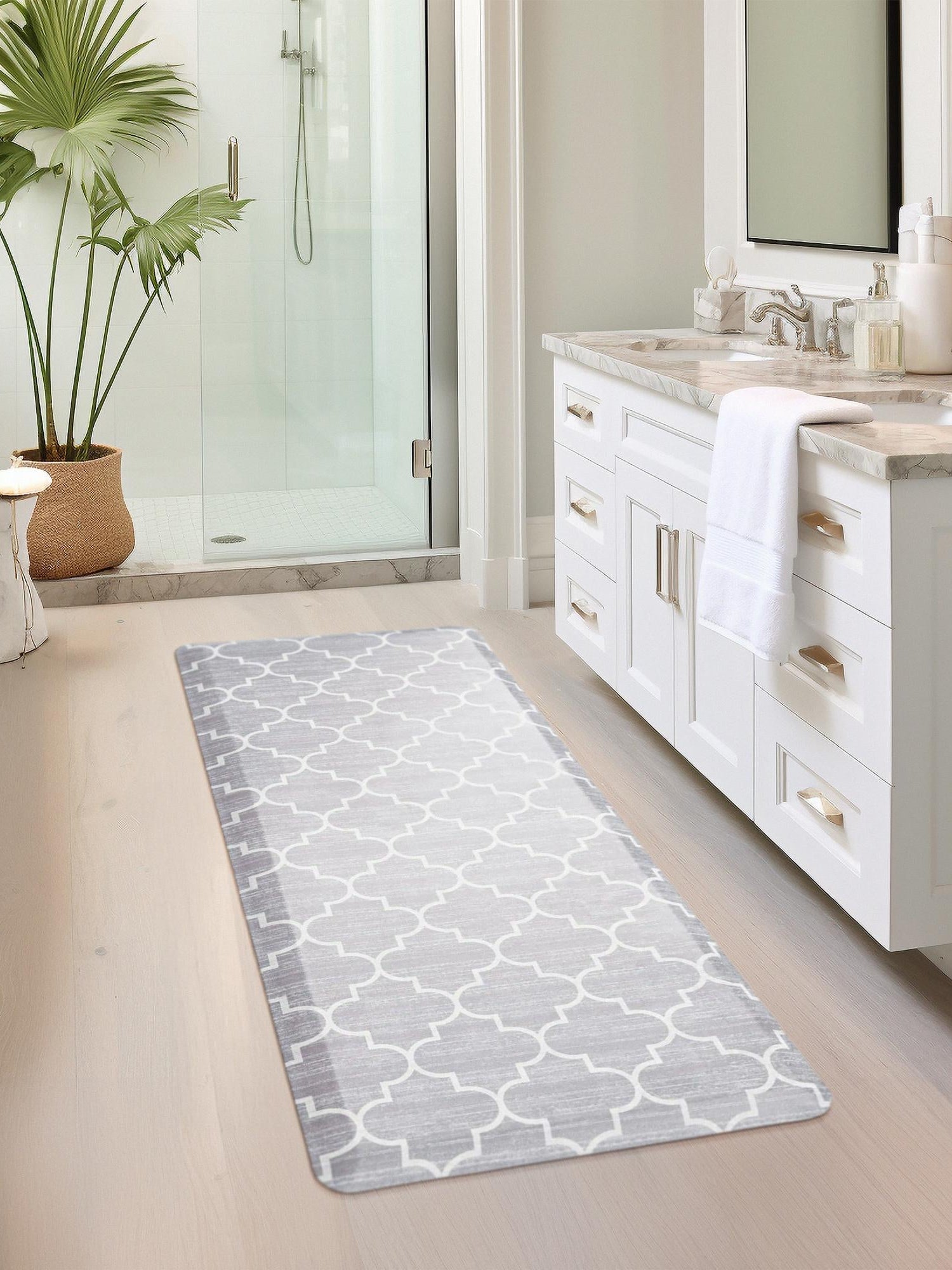 Anti-Fatigue Gray 2' x 3' Comfort Standing Mat  for Kitchen, Bath, Laundry Room, Office Colorful PVC Durable Non-Slip Water Resistant Spill Proof Rug Thick Rubber for Sale at Rug Engine