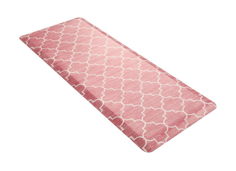 Anti-Fatigue Rose Pink 2' x 5' Comfort Standing Mat  for Kitchen, Bath, Laundry Room, Office Colorful PVC Durable Non-Slip Water Resistant Spill Proof Rug Thick Rubber for Sale at Rug Engine