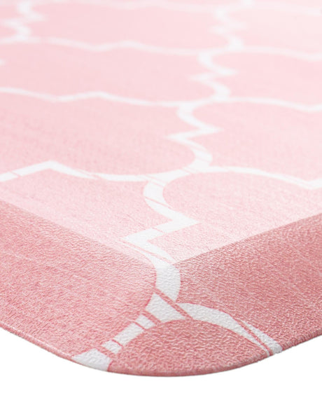 Anti-Fatigue Rose Pink 2' x 5' Comfort Standing Mat  for Kitchen, Bath, Laundry Room, Office Colorful PVC Durable Non-Slip Water Resistant Spill Proof Rug Thick Rubber for Sale at Rug Engine