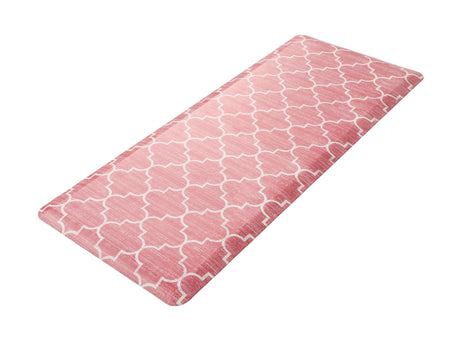 Anti-Fatigue Rose Pink 2' x 5' Comfort Standing Mat  for Kitchen, Bath, Laundry Room, Office Colorful PVC Durable Non-Slip Water Resistant Spill Proof Rug Thick Rubber for Sale at Rug Engine