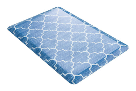 Anti-Fatigue Blue 2' x 3' Comfort Standing Mat  for Kitchen, Bath, Laundry Room, Office Colorful PVC Durable Non-Slip Water Resistant Spill Proof Rug Thick Rubber for Sale at Rug Engine