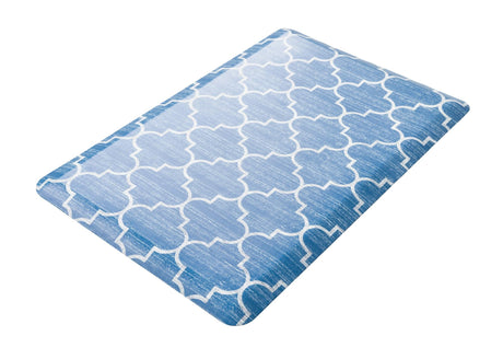 Anti-Fatigue Blue 2' x 3' Comfort Standing Mat  for Kitchen, Bath, Laundry Room, Office Colorful PVC Durable Non-Slip Water Resistant Spill Proof Rug Thick Rubber for Sale at Rug Engine