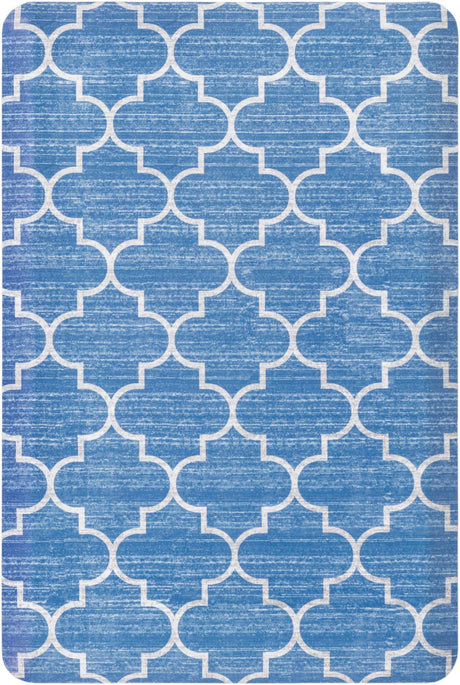 Blue 2' x 3' Comfort Mat Rectangle Rug