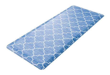 Anti-Fatigue Blue 2' x 5' Comfort Standing Mat  for Kitchen, Bath, Laundry Room, Office Colorful PVC Durable Non-Slip Water Resistant Spill Proof Rug Thick Rubber for Sale at Rug Engine