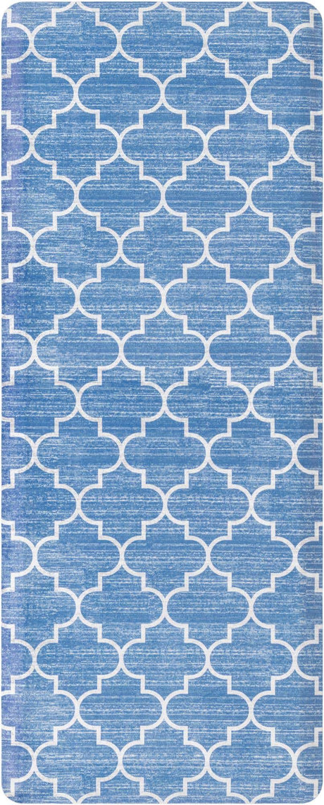 Blue 2' x 5' Comfort Mat Rectangle Rug