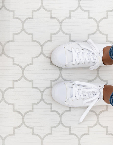 Anti-Fatigue White Gray 2' x 3' Comfort Standing Mat  for Kitchen, Bath, Laundry Room, Office Colorful PVC Durable Non-Slip Water Resistant Spill Proof Rug Thick Rubber for Sale at Rug Engine