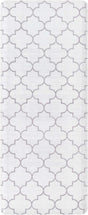 White Gray 2' x 5' Comfort Mat Rectangle Rug