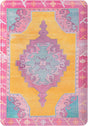 Sunburst Yellow and Pink 2' x 3' Comfort Mat Rectangle Rug