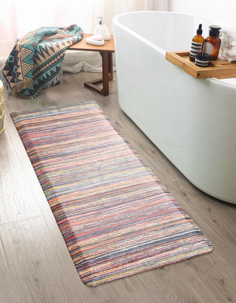 Anti-Fatigue Multicolor 2' x 5' Comfort Standing Mat  for Kitchen, Bath, Laundry Room, Office Colorful PVC Durable Non-Slip Water Resistant Spill Proof Rug Thick Rubber for Sale at Rug Engine