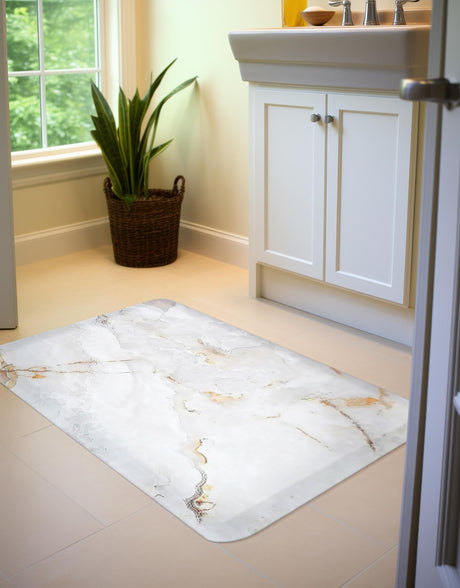 Anti-Fatigue Ivory 2' x 3' Comfort Standing Mat  for Kitchen, Bath, Laundry Room, Office Colorful PVC Durable Non-Slip Water Resistant Spill Proof Rug Thick Rubber for Sale at Rug Engine