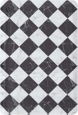 Black and White 2' x 3' Comfort Mat Rectangle Rug