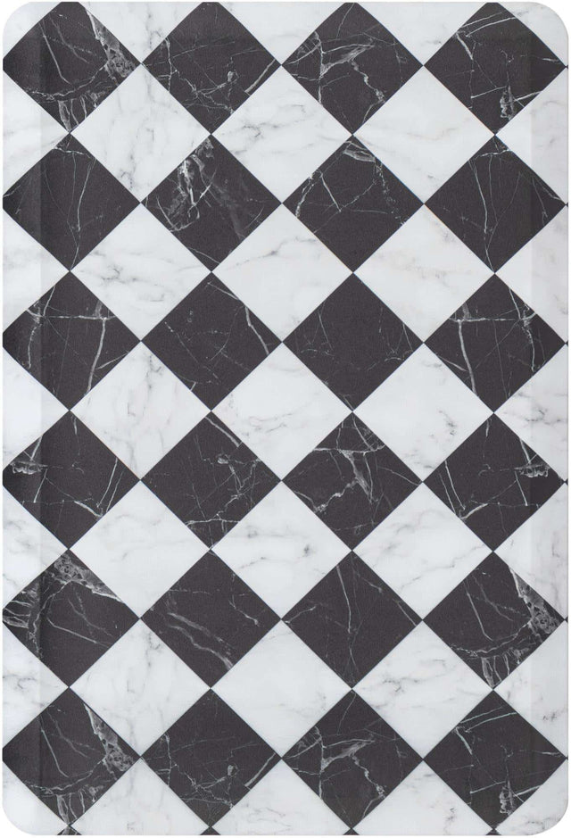 Black and White 2' x 3' Comfort Mat Rectangle Rug