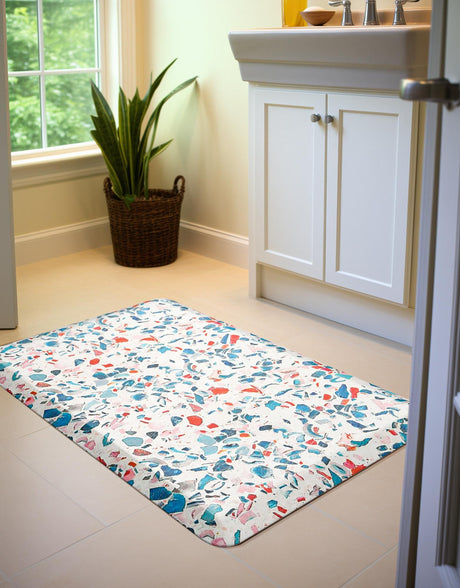 Anti-Fatigue Multicolor 2' x 3' Comfort Standing Mat  for Kitchen, Bath, Laundry Room, Office Colorful PVC Durable Non-Slip Water Resistant Spill Proof Rug Thick Rubber for Sale at Rug Engine