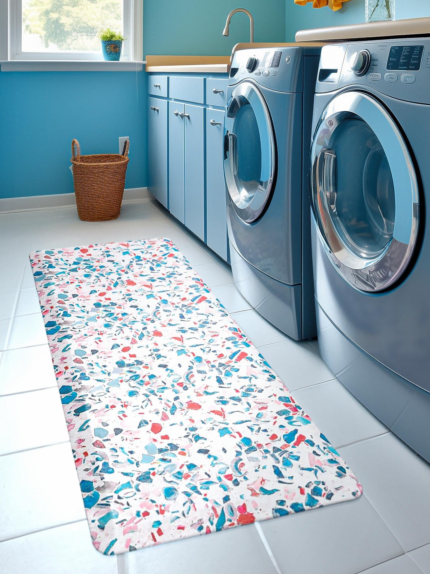 Anti-Fatigue Multicolor 2' x 3' Comfort Standing Mat  for Kitchen, Bath, Laundry Room, Office Colorful PVC Durable Non-Slip Water Resistant Spill Proof Rug Thick Rubber for Sale at Rug Engine