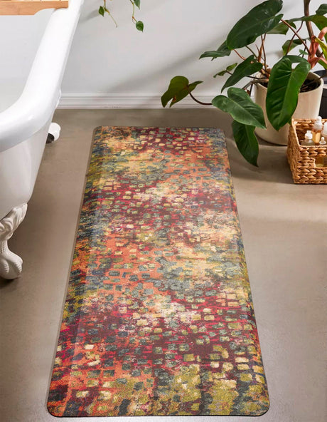 Anti-Fatigue Multicolor 2' x 5' Comfort Standing Mat  for Kitchen, Bath, Laundry Room, Office Colorful PVC Durable Non-Slip Water Resistant Spill Proof Rug Thick Rubber for Sale at Rug Engine