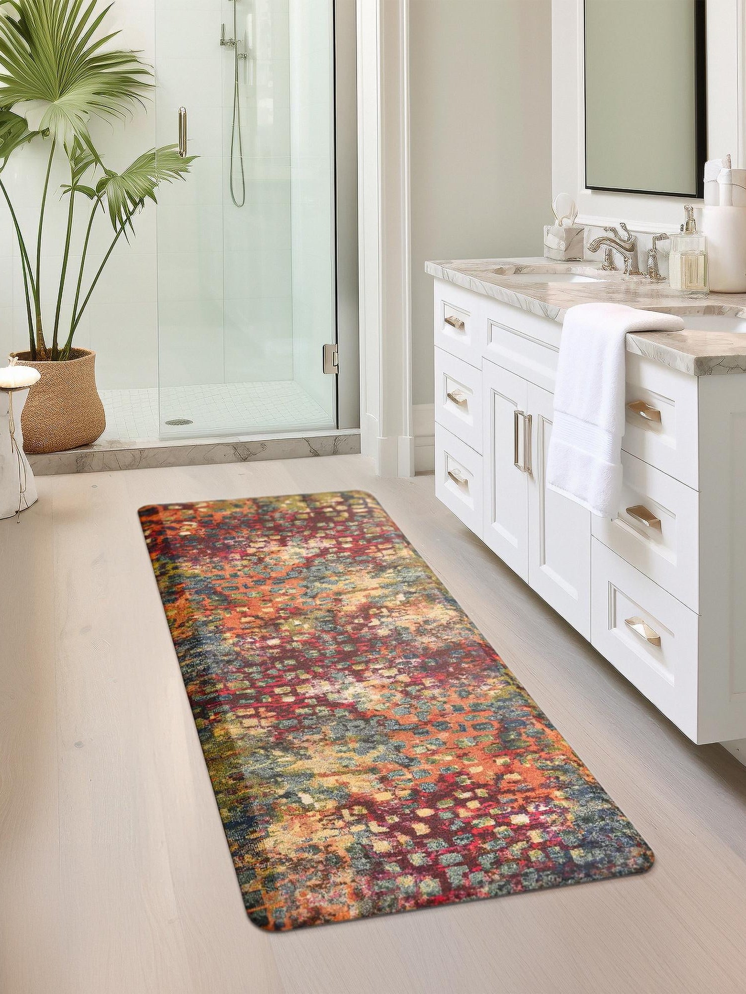 Anti-Fatigue Multicolor 2' x 3' Comfort Standing Mat  for Kitchen, Bath, Laundry Room, Office Colorful PVC Durable Non-Slip Water Resistant Spill Proof Rug Thick Rubber for Sale at Rug Engine