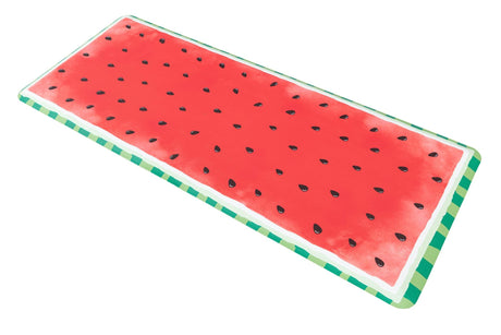 Anti-Fatigue Watermelon Red 2' x 5' Comfort Standing Mat  for Kitchen, Bath, Laundry Room, Office Colorful PVC Durable Non-Slip Water Resistant Spill Proof Rug Thick Rubber for Sale at Rug Engine