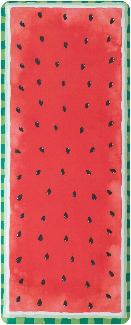 Anti-Fatigue Watermelon Red 2' x 5' Comfort Standing Mat  for Kitchen, Bath, Laundry Room, Office Colorful PVC Durable Non-Slip Water Resistant Spill Proof Rug Thick Rubber for Sale at Rug Engine