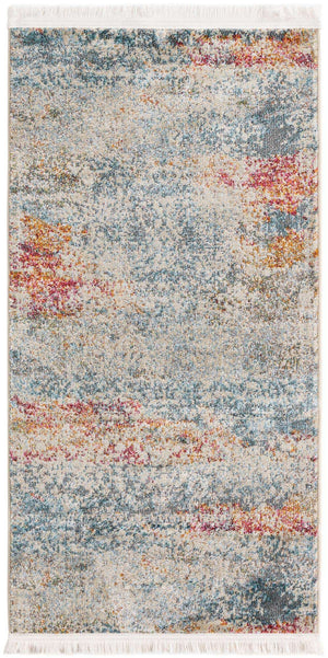 Cream 2' 2 x 4' 1 Baracoa Runner Area Rug 100% Polypropylene Distressed Vintage Living Dining Room Office Traditional Carpet for Sale at Rug Engine