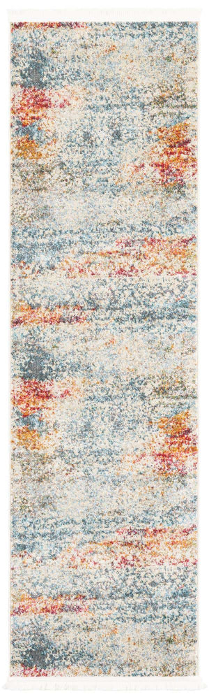 Cream 2' 2 x 7' 1 Baracoa Runner Area Rug 100% Polypropylene Distressed Vintage Living Dining Room Office Traditional Carpet for Sale at Rug Engine