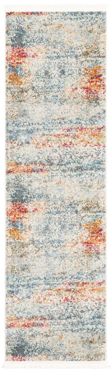 Cream 2' 2 x 7' 1 Baracoa Runner Area Rug 100% Polypropylene Distressed Vintage Living Dining Room Office Traditional Carpet for Sale at Rug Engine