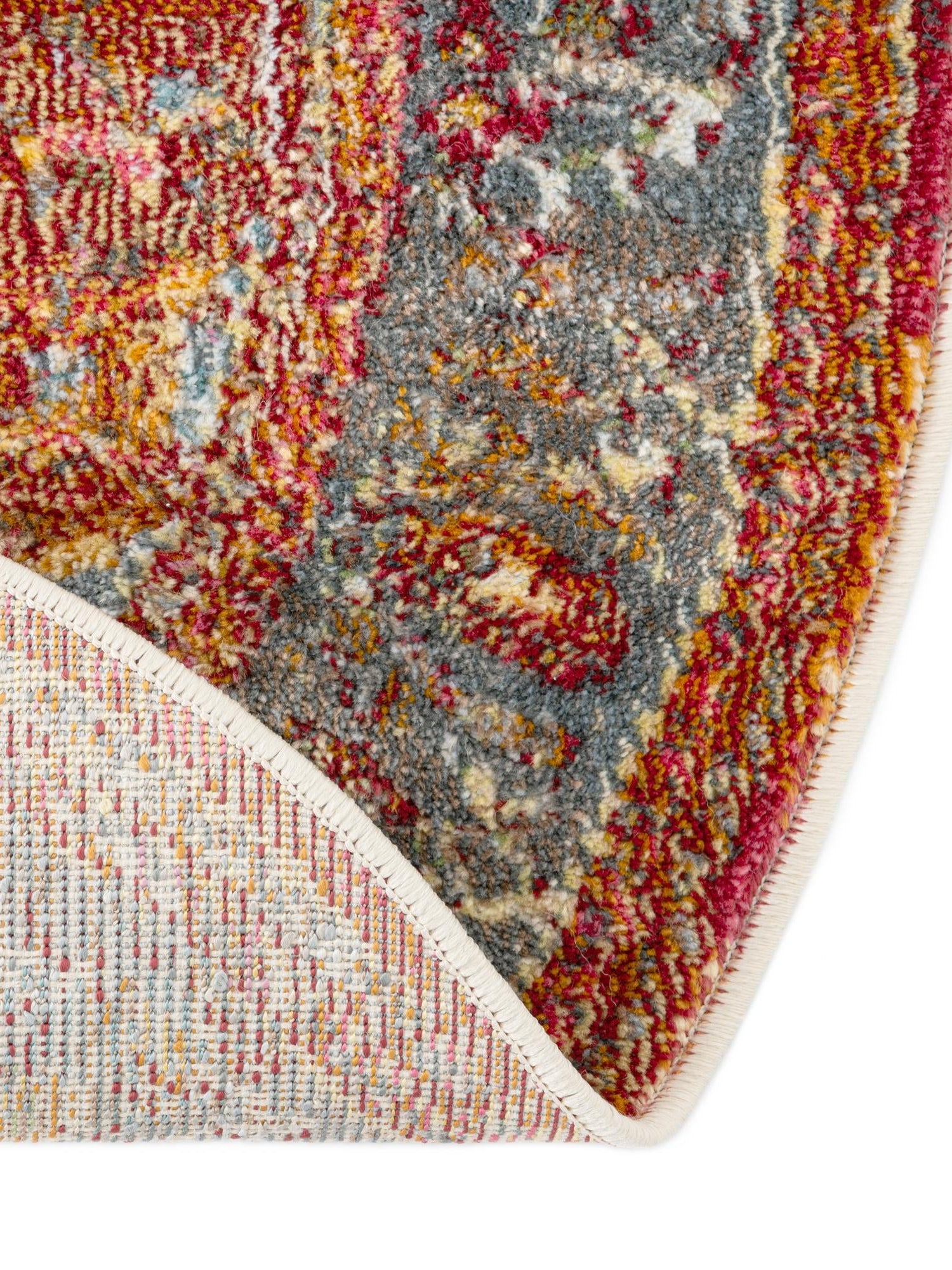 Rust Red 2' x 3' 1 Baracoa Oval Area Rug 100% Polypropylene Distressed Vintage Living Dining Room Office Traditional Carpet for Sale at Rug Engine