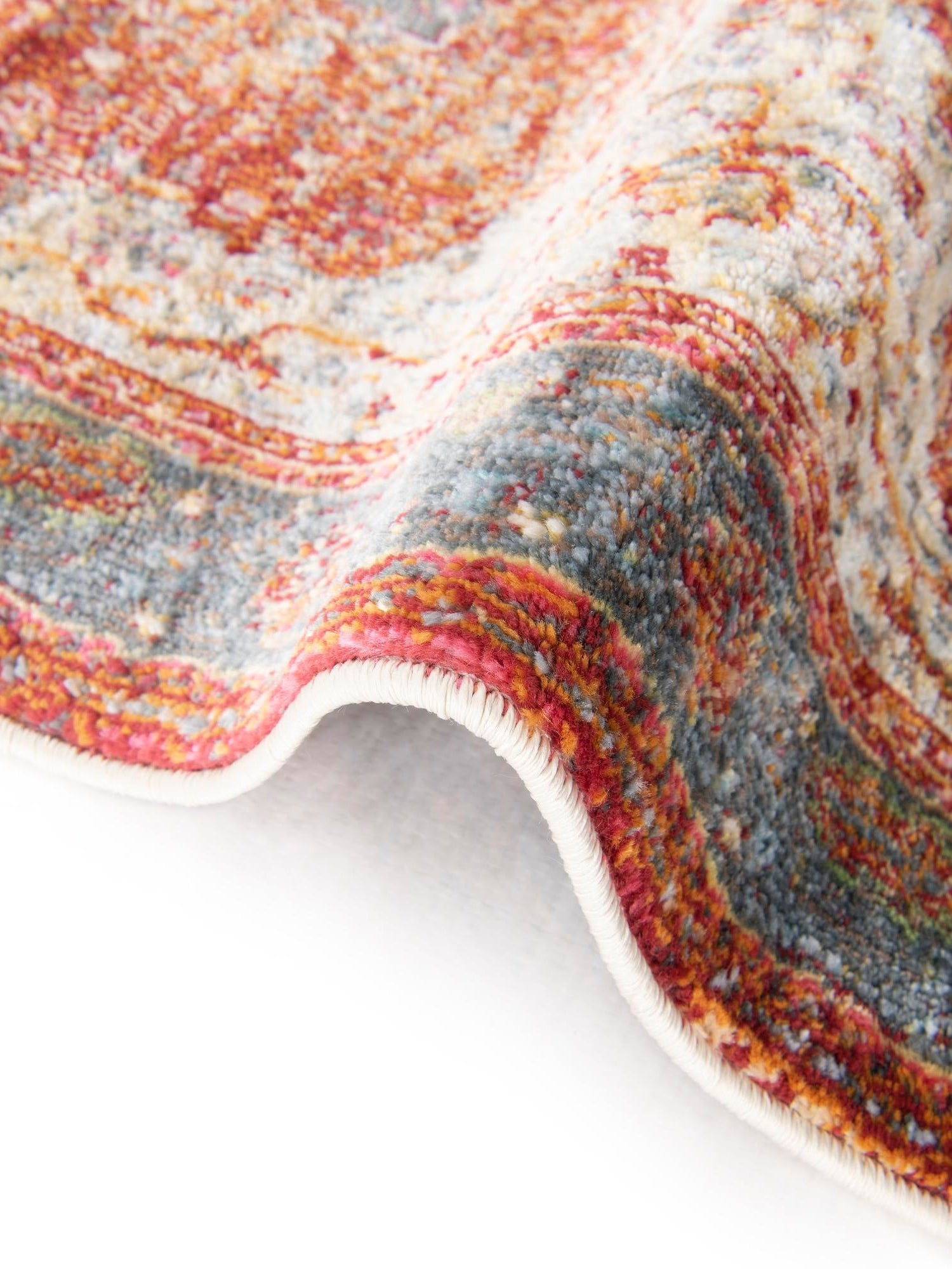 Rust Red 5' 5 x 8' Baracoa Oval Area Rug 100% Polypropylene Distressed Vintage Living Dining Room Office Traditional Carpet for Sale at Rug Engine