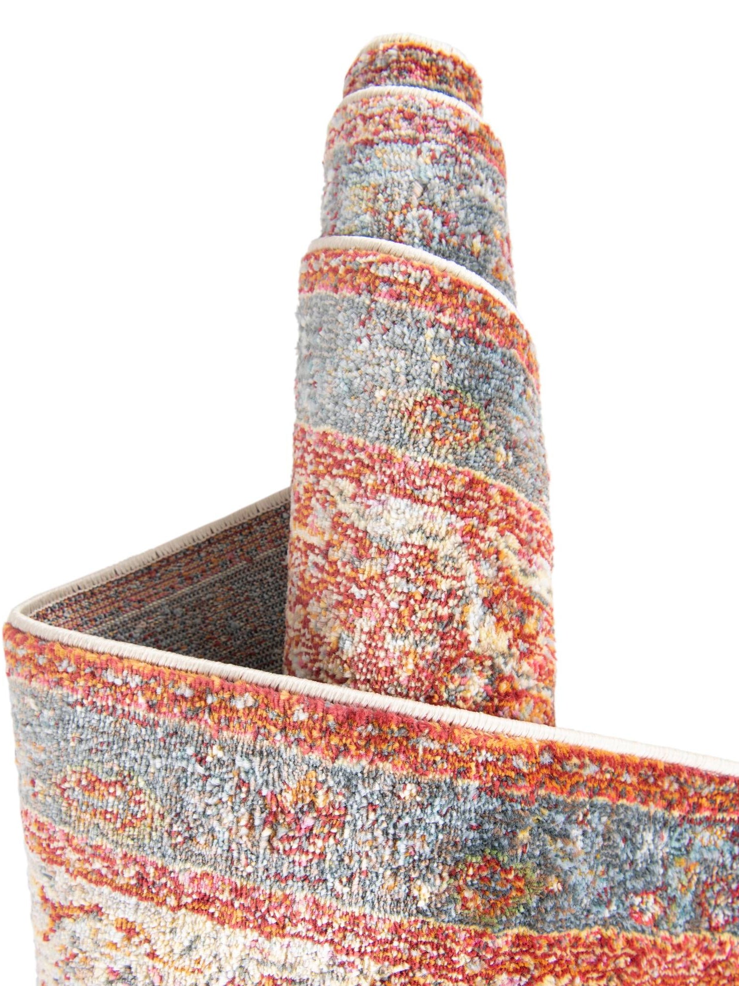 Rust Red 4' 1 x 4' 1 Baracoa Square Area Rug 100% Polypropylene Distressed Vintage Living Dining Room Office Traditional Carpet for Sale at Rug Engine