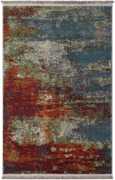 Multicolor 3' 3 x 5' 3 Paragon Rectangle Area Rug 100% Polypropylene Colorful Vivid Boho Style Modern Carpet for Unique Interiors for Sale at Rug Engine
