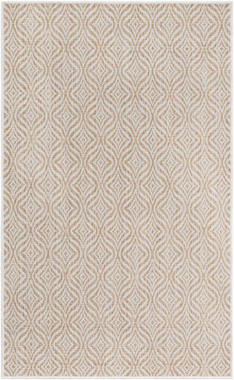 Taupe 3' 1 x 5' 3 Outdoor Trellis Rectangle Rug