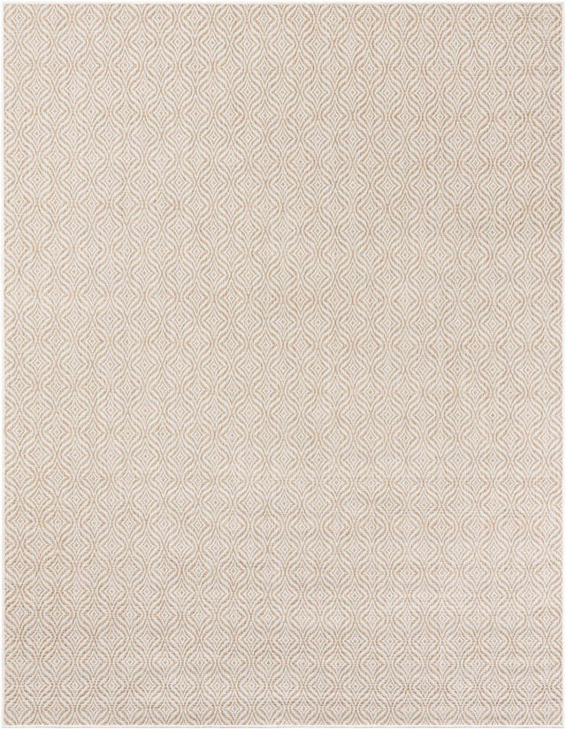 Taupe 7' 10 x 10' Outdoor Trellis Rectangle Area Rug Weather Resistant for Patio, Deck, Terrace, Balcony, Porch Geometric Design Water Safe Outside Carpet for Sale at Rug Engine