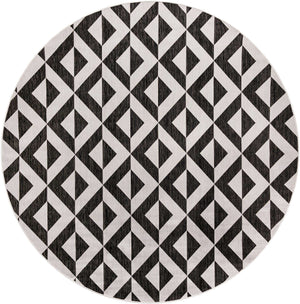 Charcoal Gray 10' x 10' Jill Zarin Outdoor Round Rug