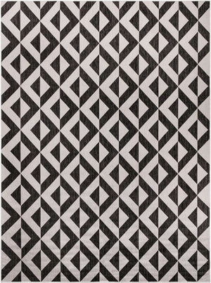 Charcoal Gray 10' x 13' 1 Jill Zarin Outdoor Rectangle Area Rug Weather Resistant for Patio, Deck, Terrace, Balcony, Porch Durable 100% Polypropylene Carpet for Outside for Sale at Rug Engine