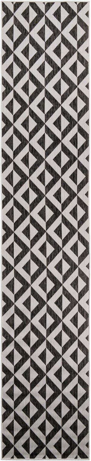Charcoal Gray 2' 7 x 13' 1 Jill Zarin Outdoor Runner Area Rug Weather Resistant for Patio, Deck, Terrace, Balcony, Porch Durable 100% Polypropylene Carpet for Outside for Sale at Rug Engine