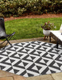 Charcoal Gray 7' 10 x 7' 10 Jill Zarin Outdoor Octagon Area Rug Weather Resistant for Patio, Deck, Terrace, Balcony, Porch Durable 100% Polypropylene Carpet for Outside for Sale at Rug Engine