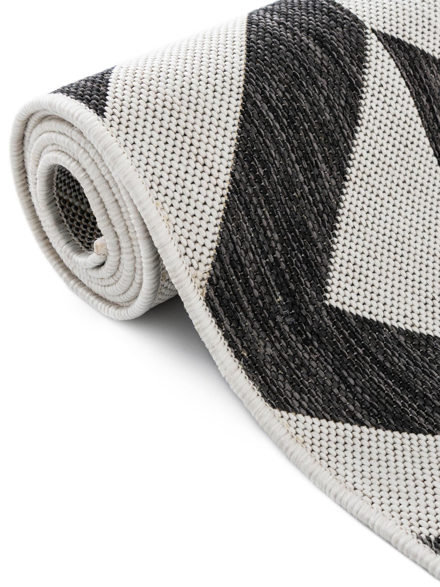 Charcoal Gray 7' 10 x 7' 10 Jill Zarin Outdoor Octagon Area Rug Weather Resistant for Patio, Deck, Terrace, Balcony, Porch Durable 100% Polypropylene Carpet for Outside for Sale at Rug Engine
