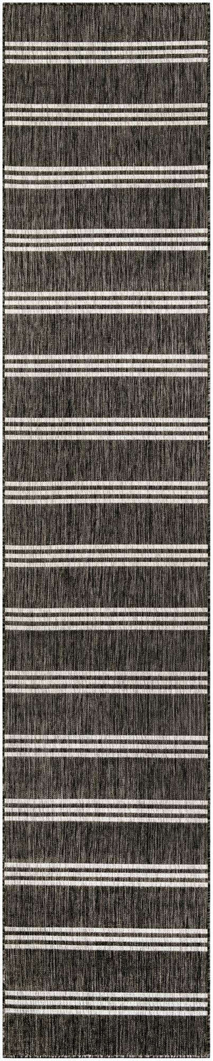 Charcoal 2' 7 x 13' 1 Jill Zarin Outdoor Runner Area Rug Weather Resistant for Patio, Deck, Terrace, Balcony, Porch Durable 100% Polypropylene Carpet for Outside for Sale at Rug Engine